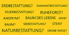 Mögliche Bestattungsarten