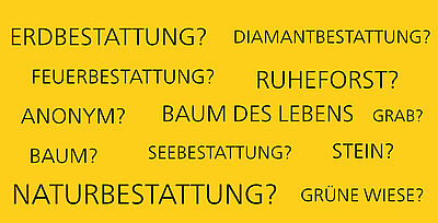 Mögliche Bestattungsarten