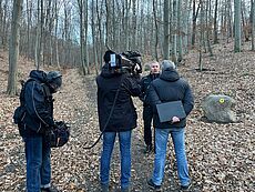 Bestatter Thomas Thieß im Interview mit dem MDR.