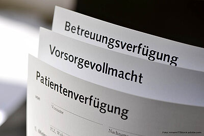 Was bedeuten Patientenverfügung, Betreuungsverfügung und Vorsorgevollmacht?